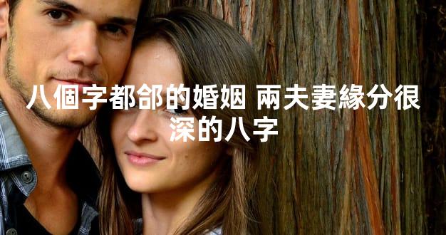 八個字都郃的婚姻 兩夫妻緣分很深的八字